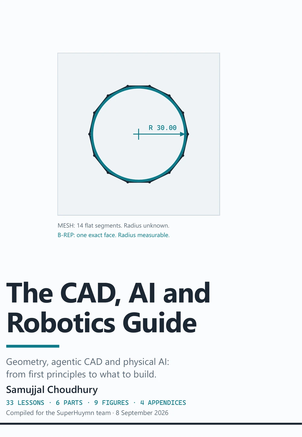 Cover of The CAD, AI and Robotics Guide by Samujjal Choudhury